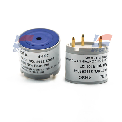 4HSC Capteur de gaz de sulfure d'hydrogène H2S TBC Principe de fonctionnement 3 électrodes Sensibilité électrochimique* 0,7 ± 0,15 μA/ppm