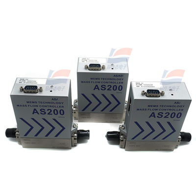 AS200 AS200S Débitmètre massique de gaz de haute précision en alliage d'aluminium air Débitmètre de micro-gaz