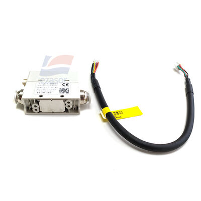 YJJ AFM0711H00 Thermal MEMS Gas Mass Flow Meter 0-100L/min RS485 1-5V NPN Alarm LCD Display
